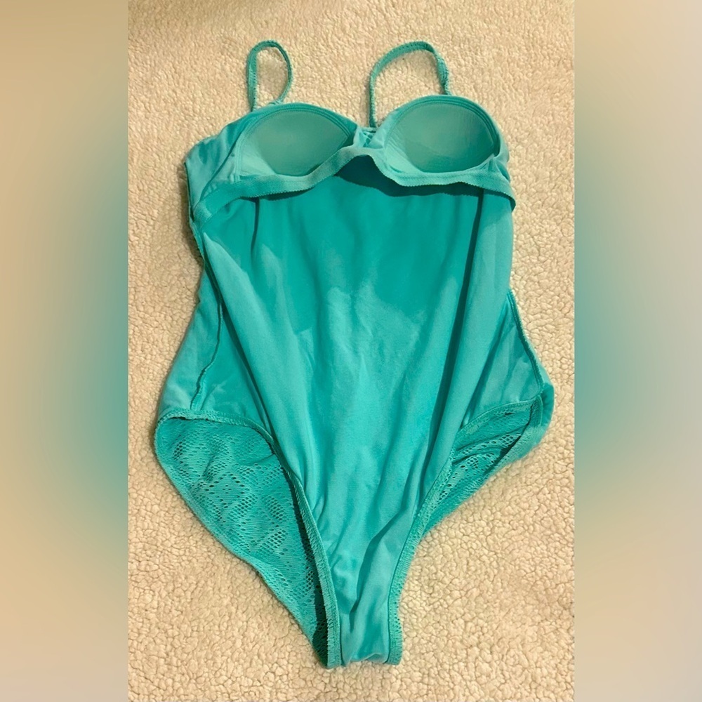 Catalina Women’s One Piece Swimsuit Teal Laser Cut size XL ( 16-18) - Picture 12 of 12